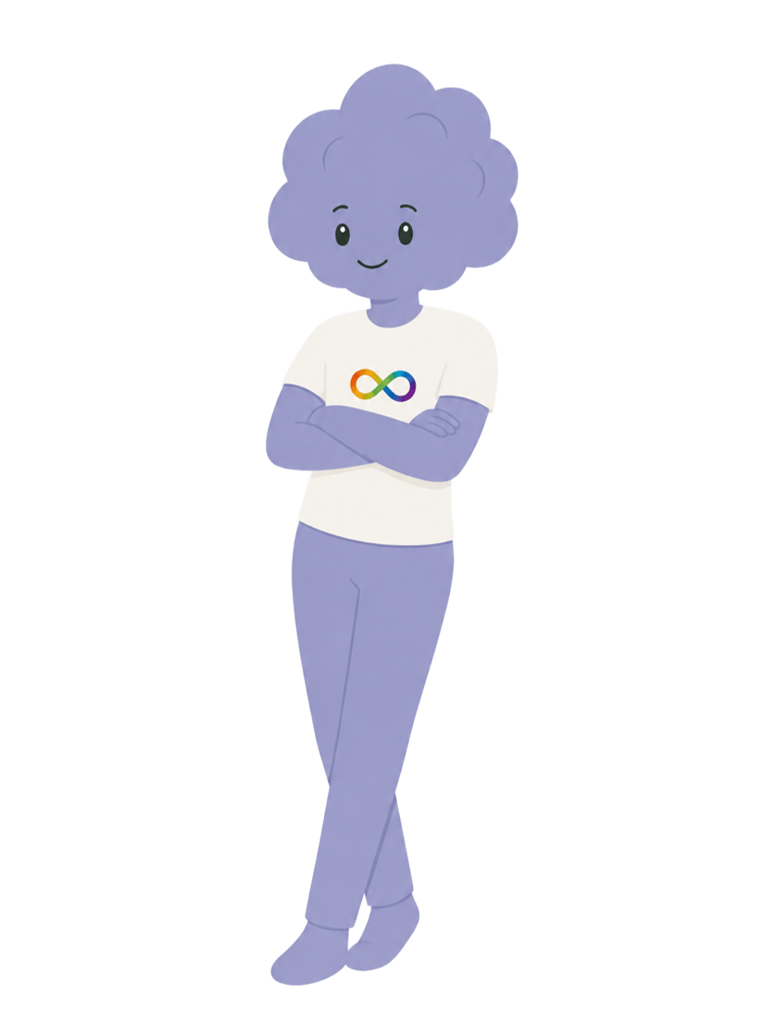 MindyCore mascot standing with arms crossed